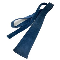 Blaue Vintage-Wildlederkrawatte aus den 1960er Jahren