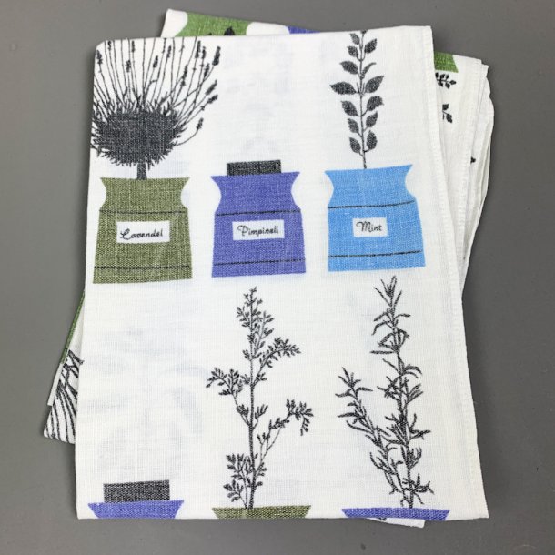 To retro viskestykker med krydderurter