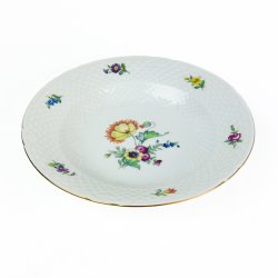 Dyb tallerken - Saksisk Blomst, B&G No 22