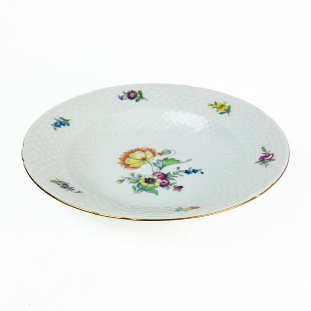 Dyb tallerken - Saksisk Blomst, B&G No 22