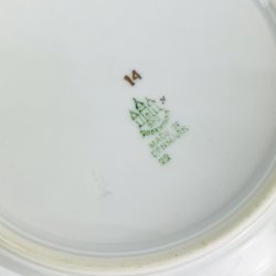 Dyb tallerken - Saksisk Blomst, B&G No 22