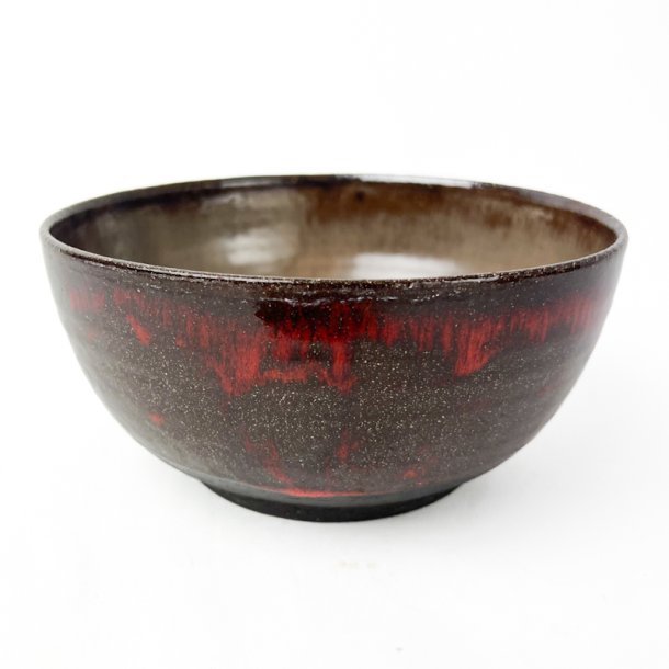 R�d vintage En�e keramik sk�l