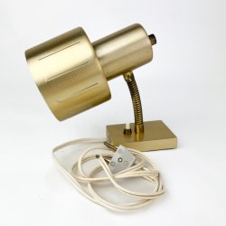 Gylden vintage bordlampe