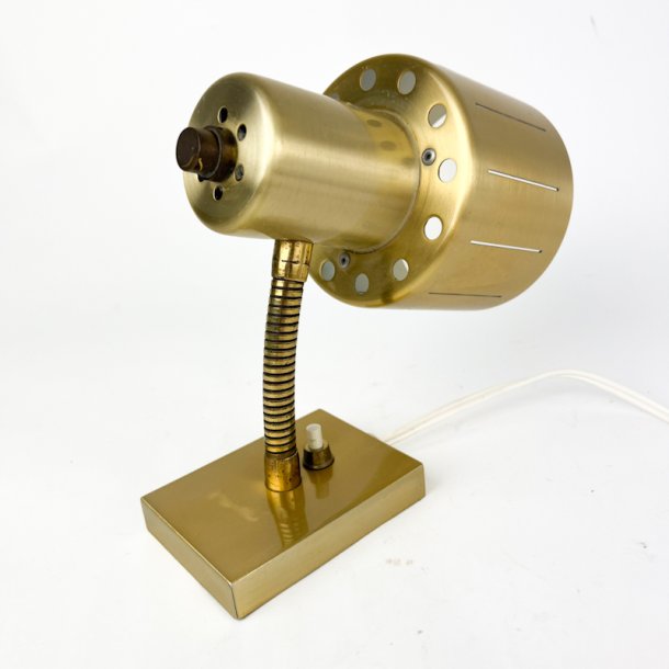 Gylden vintage bordlampe