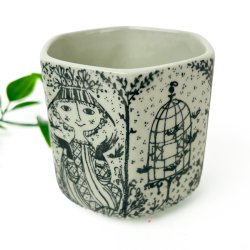 Lille Bj�rn Wiinblad vintage Nym�lle urtepotte