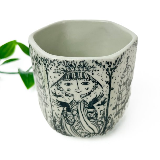 Lille Bj�rn Wiinblad vintage Nym�lle urtepotte