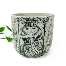 Lille Bj�rn Wiinblad vintage Nym�lle urtepotte