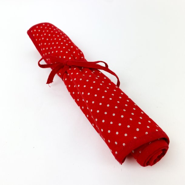 Rote Retro-Stricknadelmappe