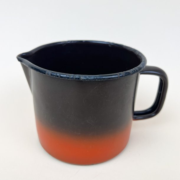 Orangebrunt retro emaljekande
