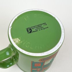  Gr�nt engelsk retro krus