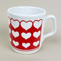R�dt engelsk retro hjertekrus