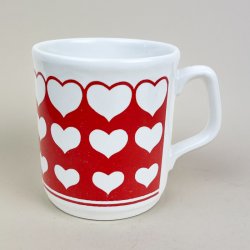 R�dt engelsk retro hjertekrus