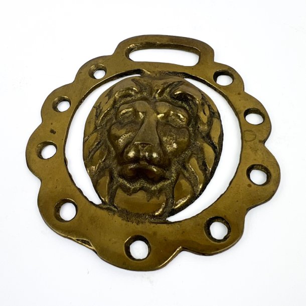 Vintage selet�jsemblem med l�vehoved