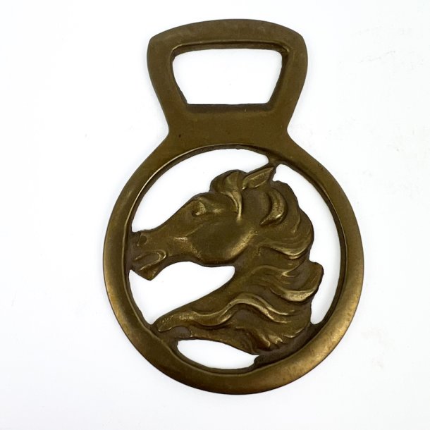 Vintage selet�jsemblem med hestehoved