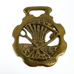 Vintage selet�jsemblem med jagtmotiv