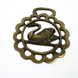 Vintage selet�jsemblem med svane