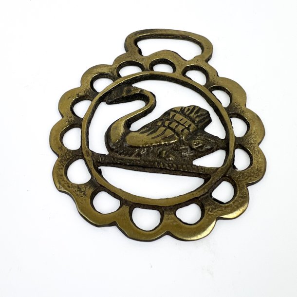 Vintage selet�jsemblem med svane