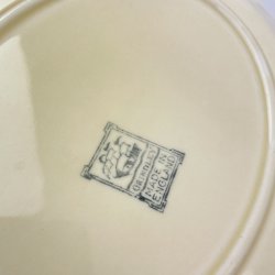 Servierplatte, Rot und Gold  Grindley, England  