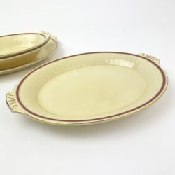 Servierplatte, Rot und Gold  Grindley, England  