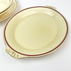 Servierplatte, Rot und Gold  Grindley, England  