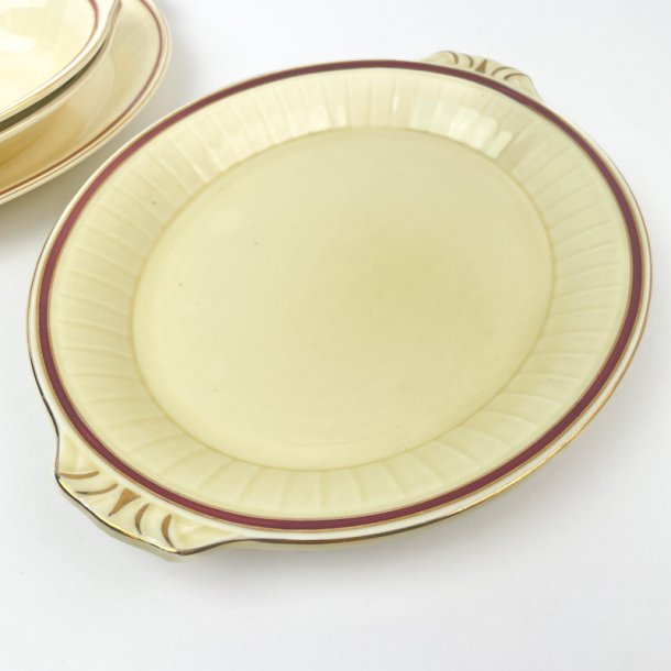 Servierplatte, Rot und Gold  Grindley, England  