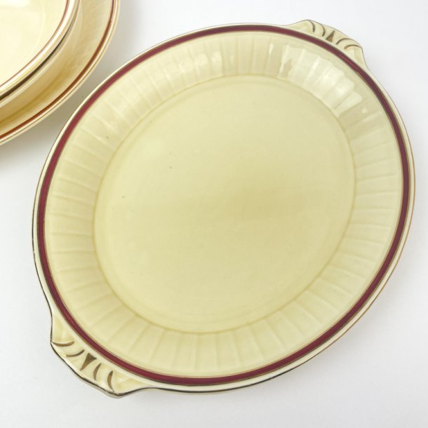 Servierplatte, Rot und Gold  Grindley, England  