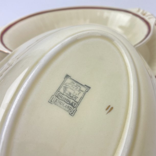 Servierschale, Rot und Gold  Grindley, England  