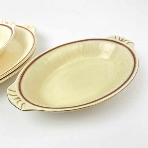 Servierschale, Rot und Gold  Grindley, England  