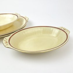 Servierschale, Rot und Gold  Grindley, England  