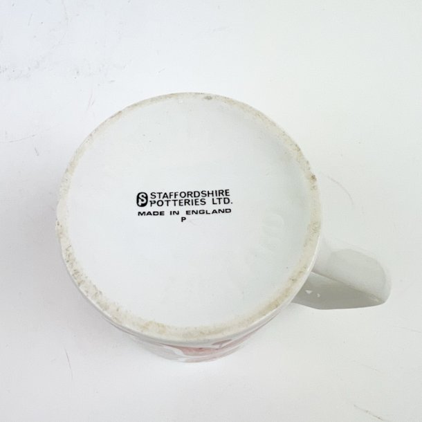 Engelsk Staffordshire Potteries retro krus