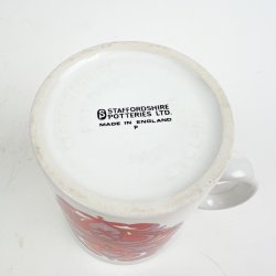 Engelsk Staffordshire Potteries retro krus