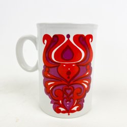 Engelsk Staffordshire Potteries retro krus