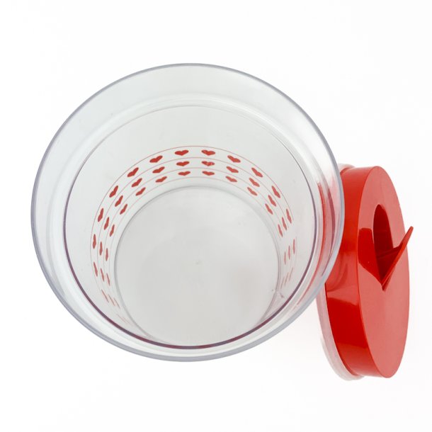 Rd retro Erik Kold dse med hjerter