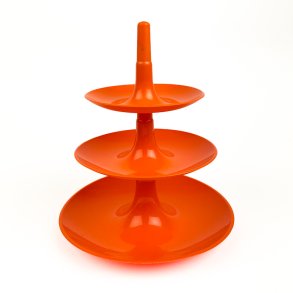 Orange retro etagere