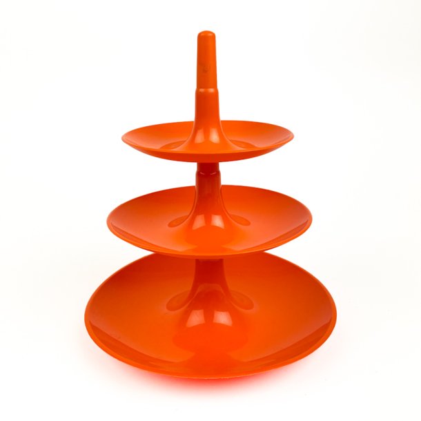 Orange retro etagere