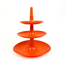 Orange retro etagere