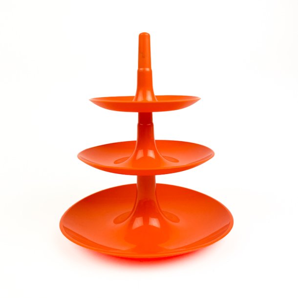 Orange retro etagere