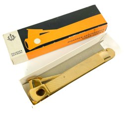 Goldfarbener Vintage Zigarrenschneider  Solingen