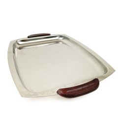 Vintage serveringsfad med h�ndtag