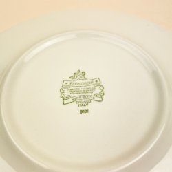 Vintage Pagnossin tallerken med blomster