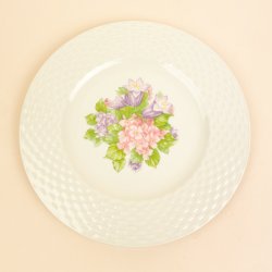 Vintage Pagnossin tallerken med blomster