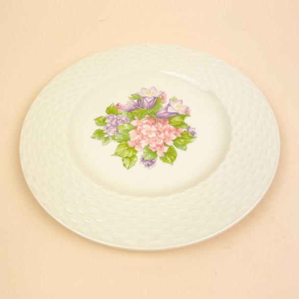 Vintage Pagnossin tallerken med blomster