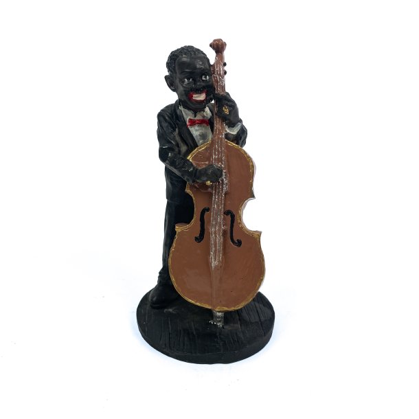 Jazz vintage figur kontrabas