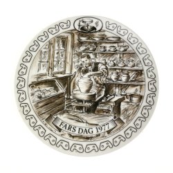 Retro Egemose farsdagsplatte 1977 � pottemager