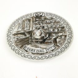 Retro Egemose farsdagsplatte 1977 � pottemager