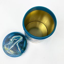 Irma blaue Kunstdose  Hans Bendix 1979