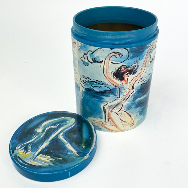 Irma blaue Kunstdose  Hans Bendix 1979