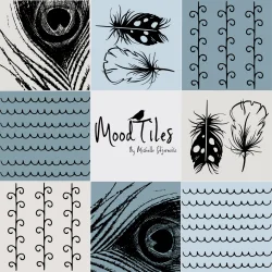 Flisestickers - Feathers and Pattern