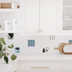 Flisestickers - Feathers and Pattern