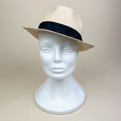 Beige vintage fedora hat str. M